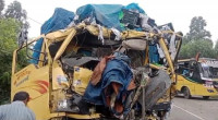 6 killed as bus and truck crash in Dinajpur
